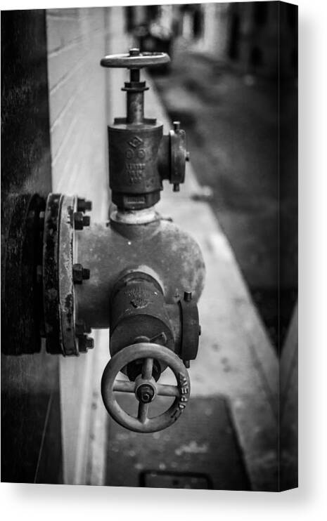 Architecture Canvas Print featuring the photograph City Valves by Melinda Ledsome