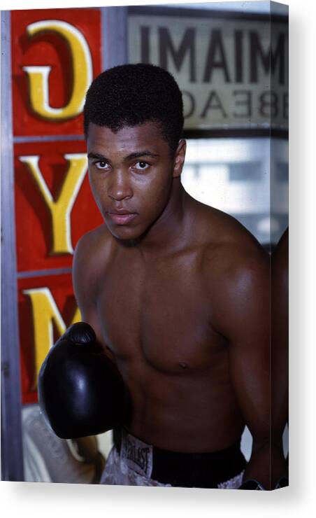 Marvin Newman Canvas Print featuring the photograph Close Up Of Muhammad Ali by Retro Images Archive