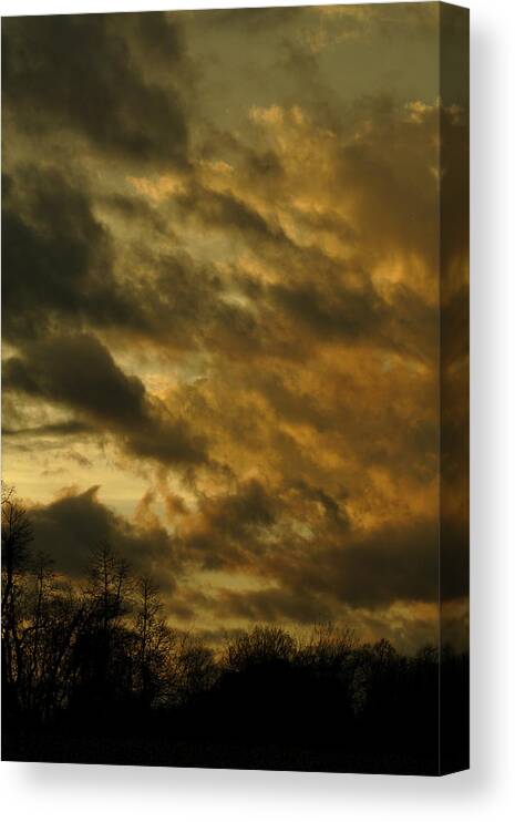 Clouds After Sunset Canvas Print featuring the photograph Clouds After Sunset by Daniel Reed