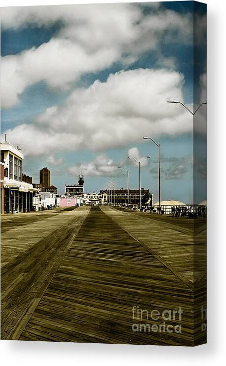 Boardwalks Canvas Print featuring the photograph Clouds Over the Boardwalk by Colleen Kammerer