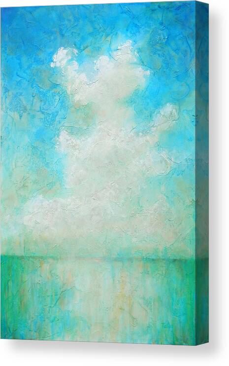 Sea Canvas Print featuring the painting Coastal by Pam Talley