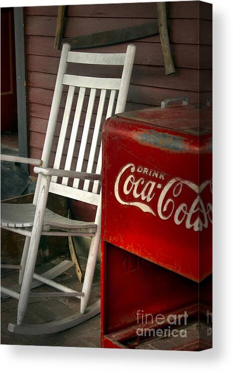 Coke Canvas Print featuring the photograph Coca Cola Afternoon by Brenda Giasson
