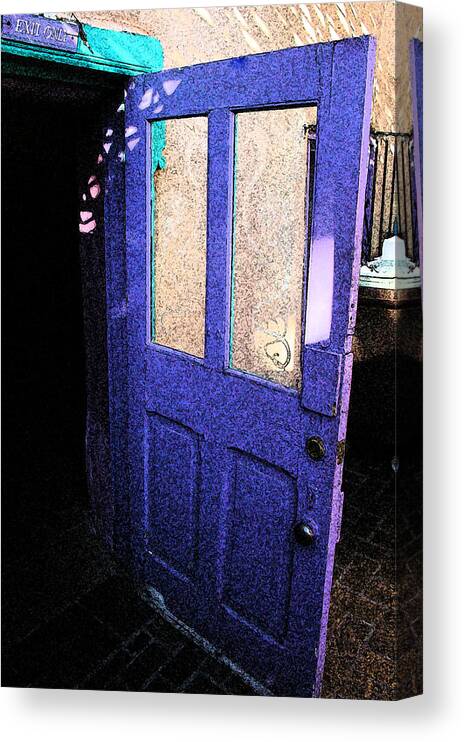 Country Canvas Print featuring the photograph Country Door by Kathleen Messmer