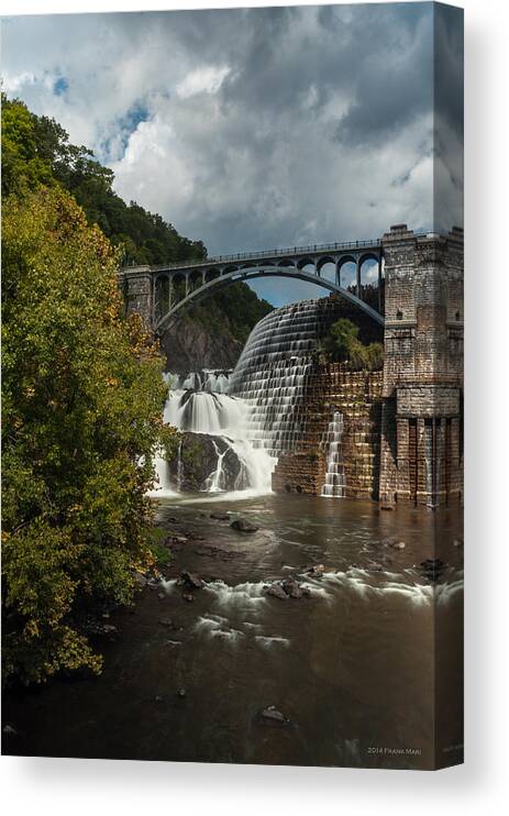 Croton Dam Canvas Print featuring the photograph Croton Dam Summer 1 by Frank Mari