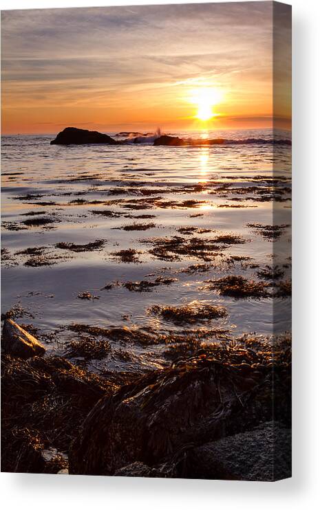 Atlantic Ocean Canvas Print featuring the photograph Dancing On The Tide by Jeff Sinon