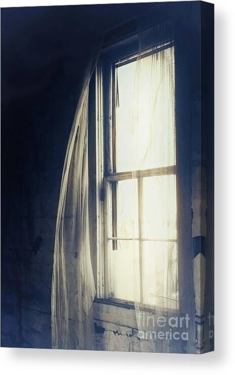 Window Canvas Print featuring the photograph Dark Dreams by Trish Mistric
