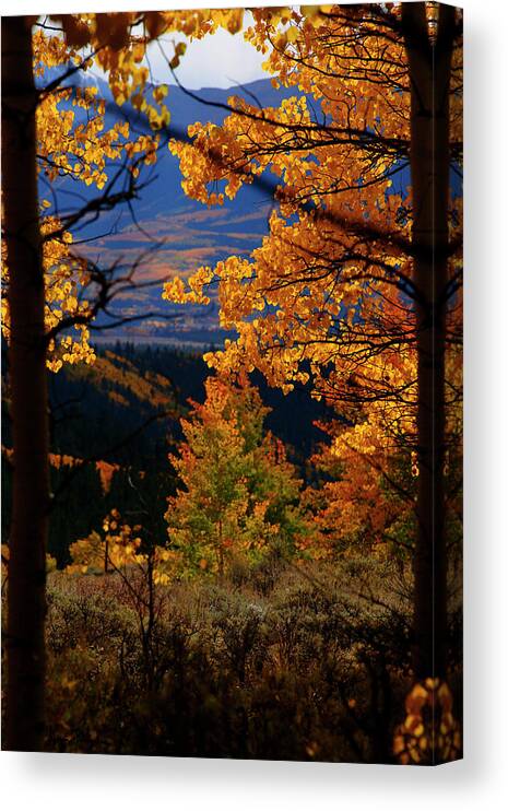Colorado Canvas Print featuring the photograph Darkness and Light by Jeremy Rhoades