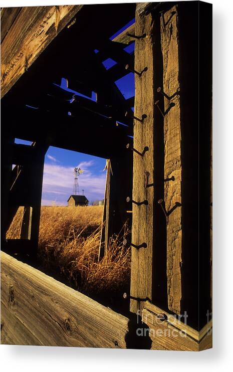 Farm Canvas Print featuring the photograph Days Gone By by Bob Christopher