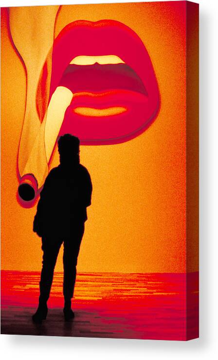 Modern Art Canvas Print featuring the photograph Death by Cigarettes by Carl Purcell