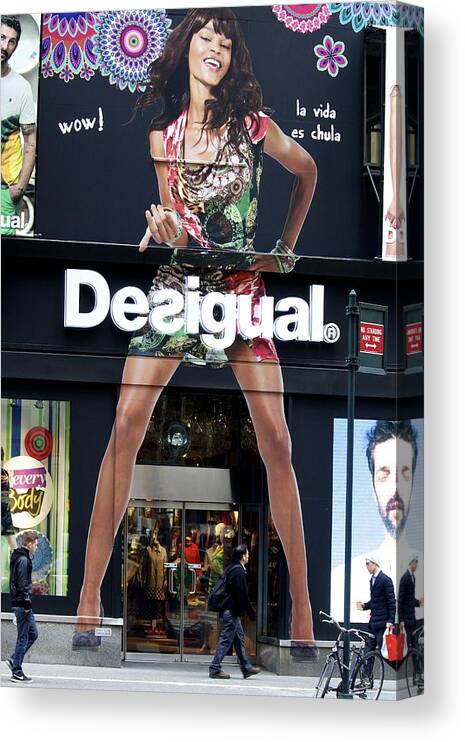Desigual Canvas Print featuring the photograph Desigual Storefront by Alice Gipson
