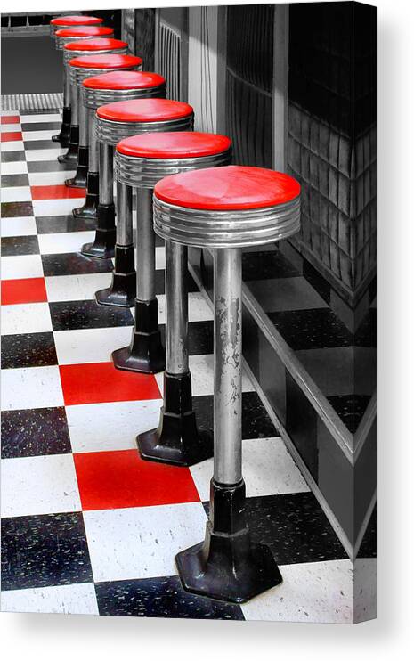 Diners Canvas Print featuring the photograph Diner #2 by Nikolyn McDonald