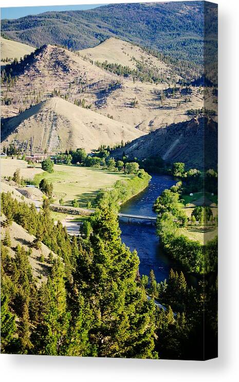 Landscape Canvas Print featuring the photograph Divide Bridge by Kevin Bone