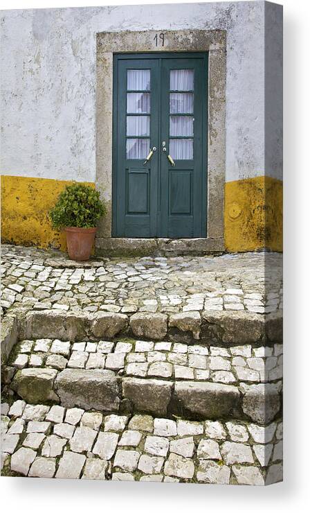 Clay Flower Pot Canvas Print featuring the photograph Door Number 19 by David Letts