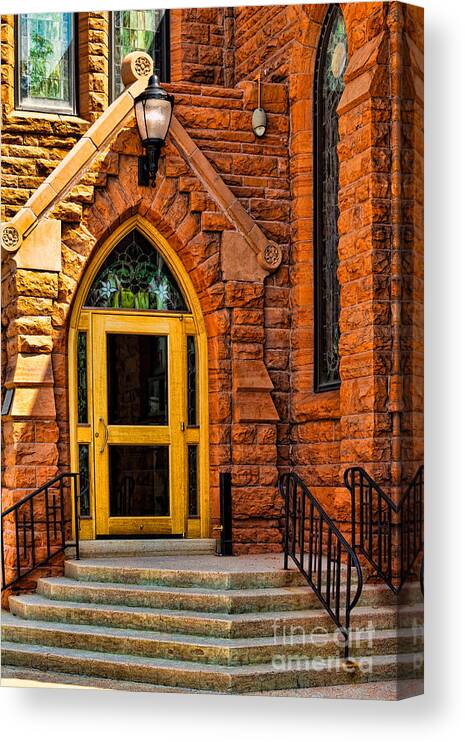 Architect Jp Julien Canvas Print featuring the photograph Door to Sanctuary Series Image 1 of 4 by Lawrence Burry