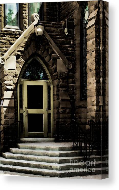 Architect Jp Julien Canvas Print featuring the photograph Door to Sanctuary Series Image 4 of 4 by Lawrence Burry