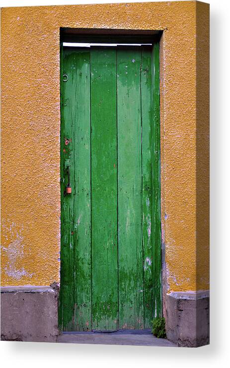 Greek Culture Canvas Print featuring the photograph Doorway by Aysunbk