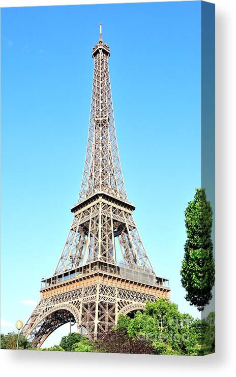 Eiffel Tower Canvas Print featuring the photograph Eiffel Tower by Joe Ng