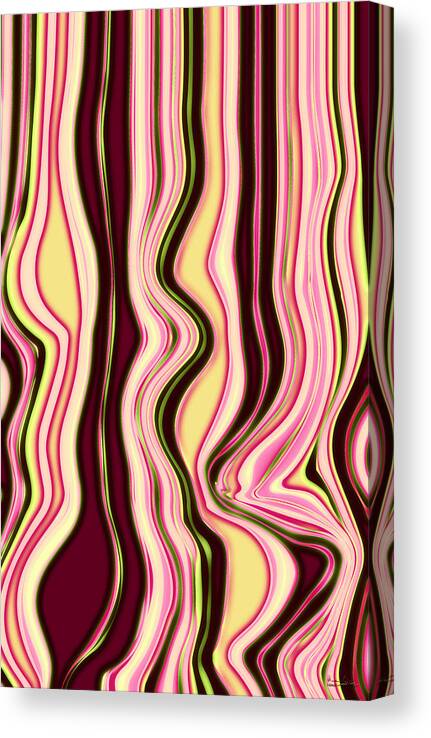 Lines Canvas Print featuring the digital art Entropy Or Bust by Matthew Lindley