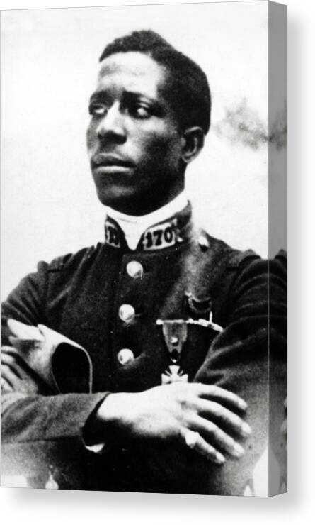 Aviation Canvas Print featuring the photograph Eugene Bullard, Wwi American Pilot by Science Source