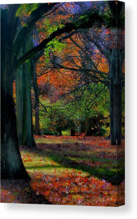 Autumn Canvas Print featuring the painting Fall is Coming by Bruce Nutting
