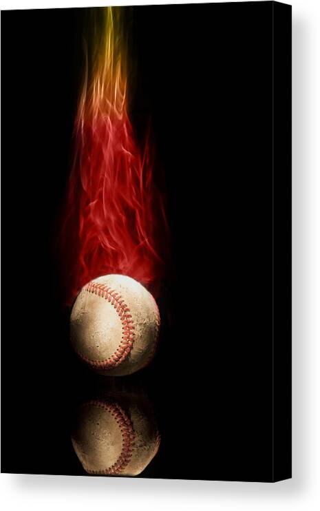 Athelete Canvas Print featuring the photograph Fast Ball by Tom Mc Nemar