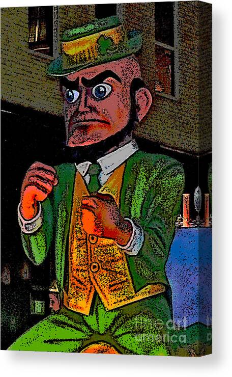 Computer Graphics Canvas Print featuring the photograph Fighting Irish by Marian Bell