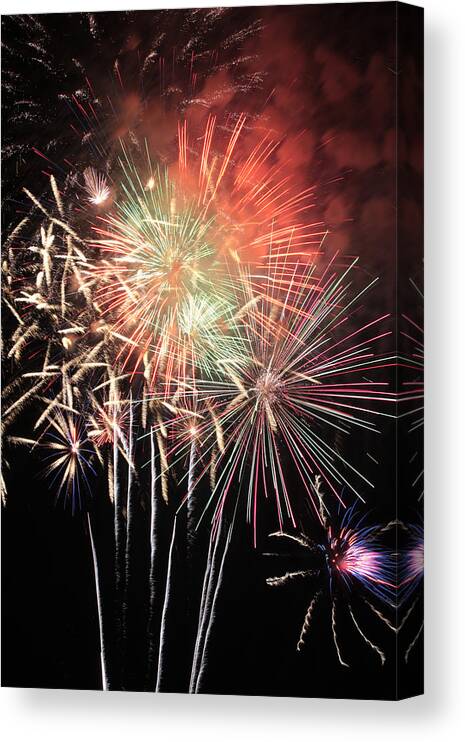 Fourth Of July Canvas Print featuring the photograph Finale by Harold Rau