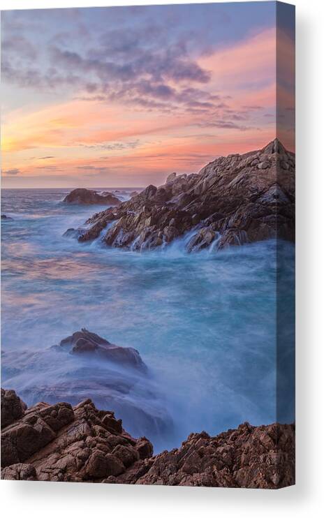 American Landscapes Canvas Print featuring the photograph Fire On Sky by Jonathan Nguyen