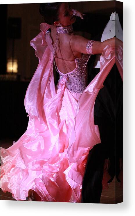 Ballroom Canvas Print featuring the photograph Floating on a Pink Cloud by Kate Purdy
