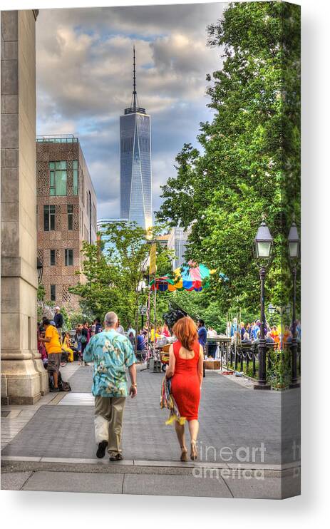 Wtc Canvas Print featuring the photograph Freedom by Rick Kuperberg Sr