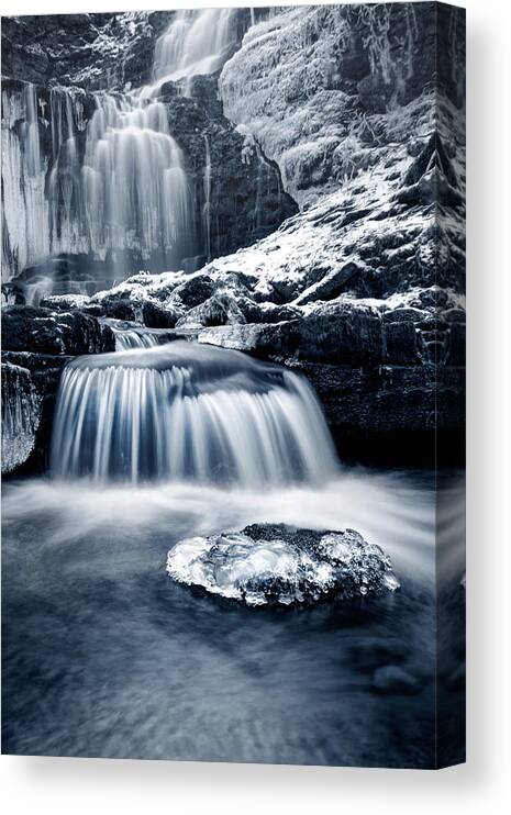 Settle Canvas Print featuring the photograph Fresh Falls at Scaleber Force by Chris Frost
