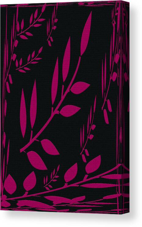 Abstract Canvas Print featuring the photograph Fuchsia Design by Aimee L Maher ALM GALLERY