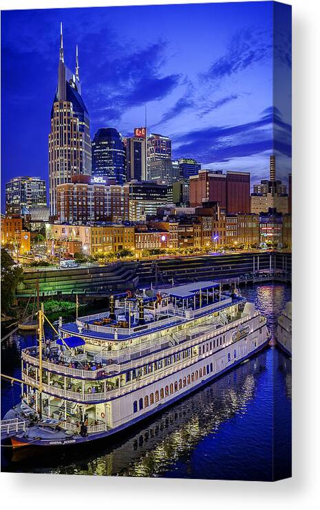 General Jackson Canvas Print featuring the photograph General Jackson in Nashville by Brett Engle