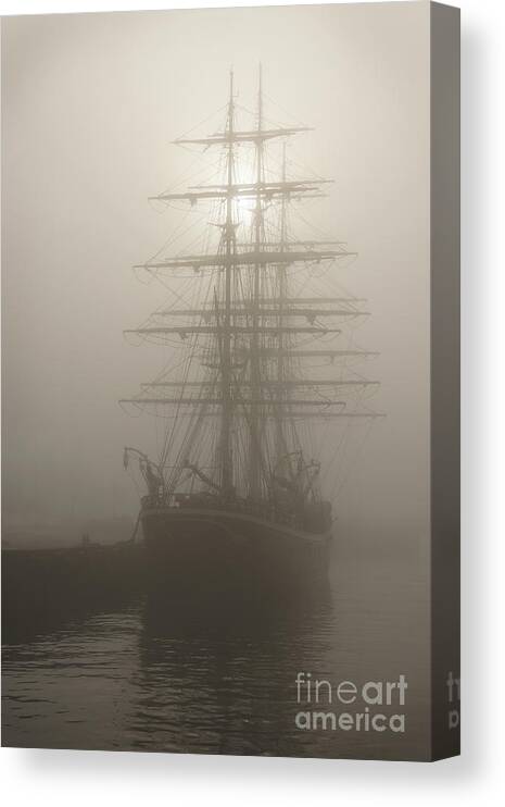 Ghost Canvas Print featuring the photograph Ghost Ship by Inge Riis McDonald