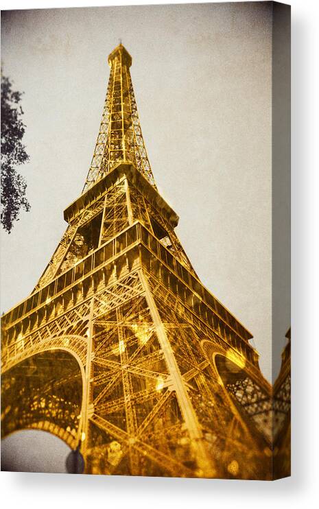 Photography Canvas Print featuring the photograph Glittery Paris by Emily Navas