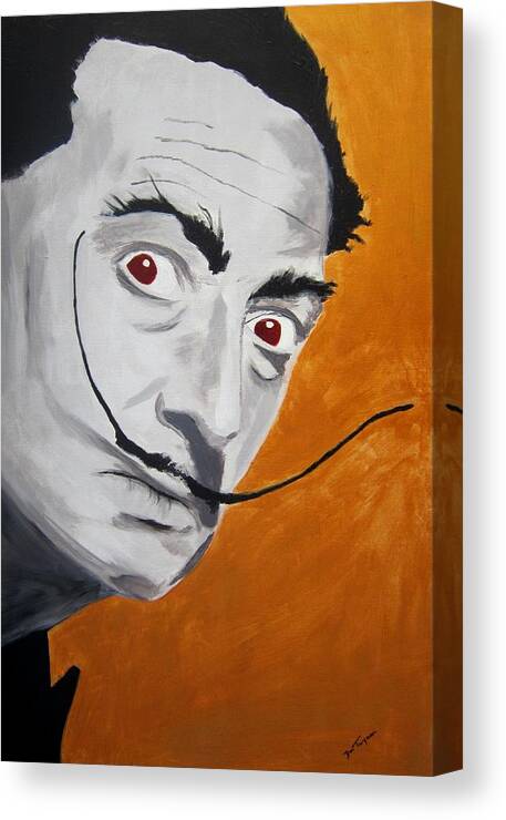 Salvador Dali Canvas Print featuring the painting Golden Age of Dali by Dan Twyman