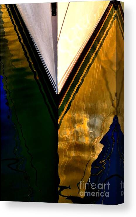 Abstract Canvas Print featuring the photograph Golden Girl by Lauren Leigh Hunter Fine Art Photography