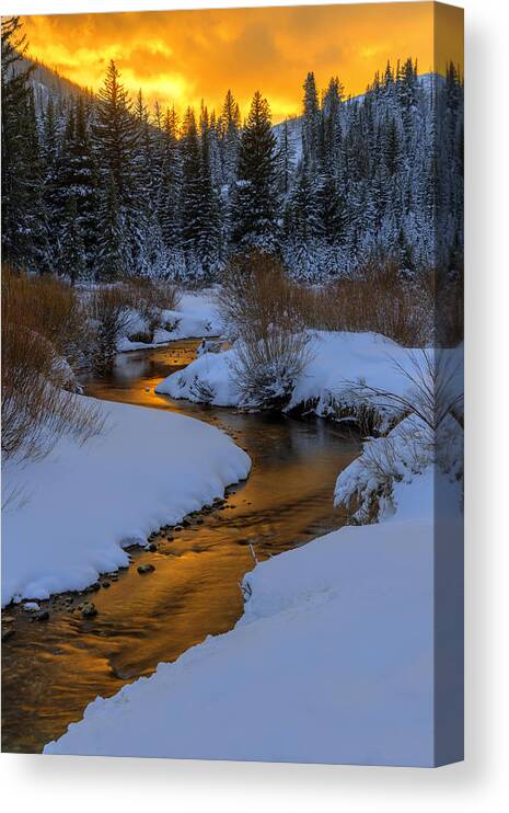 Utah Canvas Print featuring the photograph Golden Silence by Dustin LeFevre