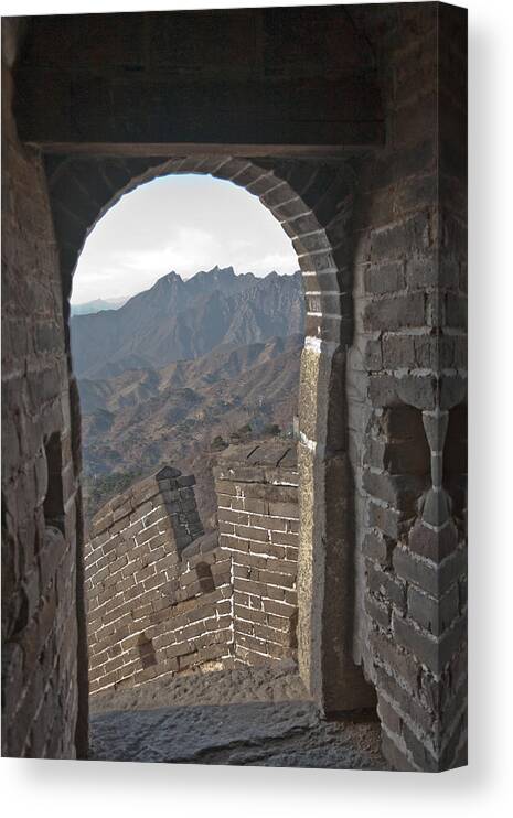 Great Wall Canvas Print featuring the photograph Great Wall View by Matthew Bamberg