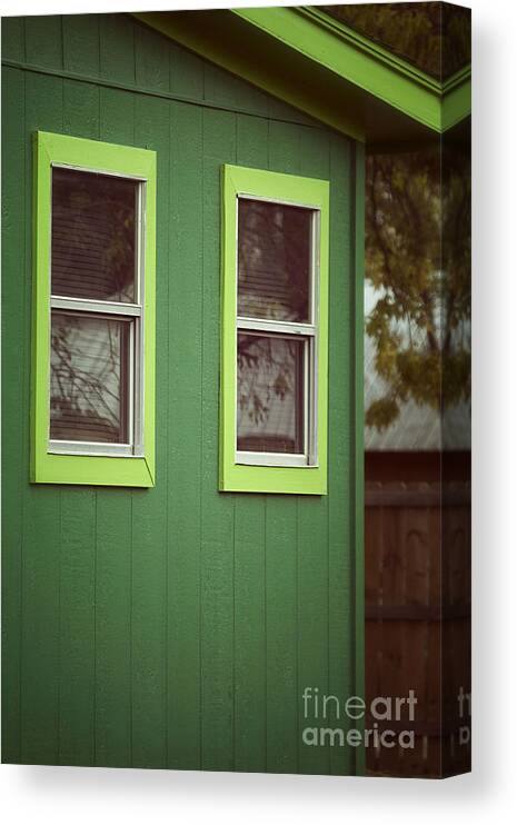  Canvas Print featuring the photograph Green House by Trish Mistric