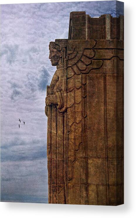Guardian Of Hope Canvas Print featuring the photograph Guardian Of Traffic by Dale Kincaid