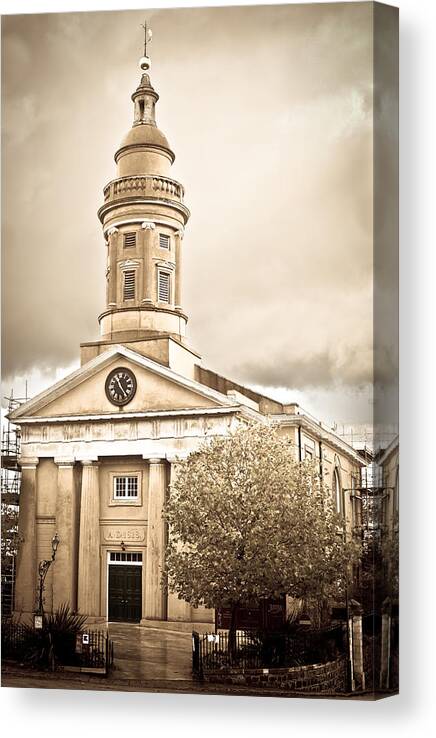 Architecturee Canvas Print featuring the photograph Guernsey Building by Tom Gowanlock