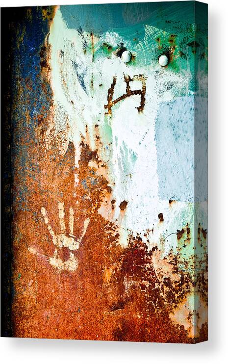 Abstract Canvas Print featuring the photograph Hand by Ronda Broatch