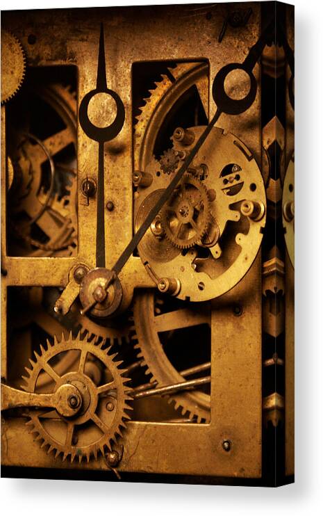 Clock Canvas Print featuring the photograph Hands of Time by Jon Emery
