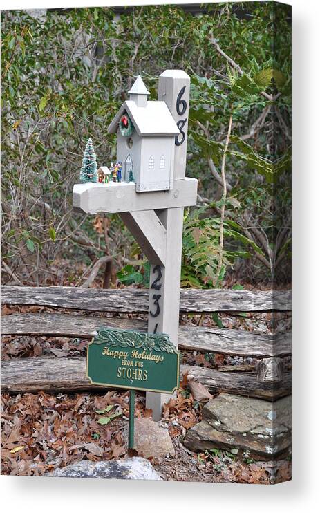 Bent Tree Canvas Print featuring the photograph Happy Holidays by David Dittmann