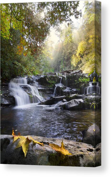 Appalachia Canvas Print featuring the photograph Heaven's Light by Debra and Dave Vanderlaan