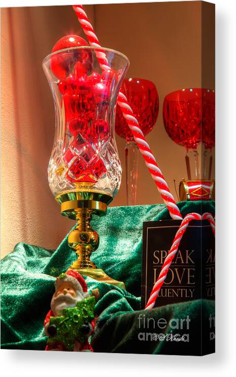 Christmas Canvas Print featuring the photograph Holiday Display by Sue Karski