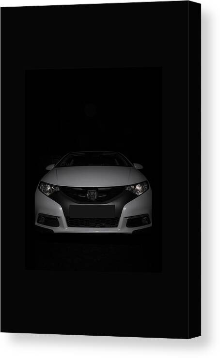 Car Canvas Print featuring the photograph Honda civic by Paulo Goncalves