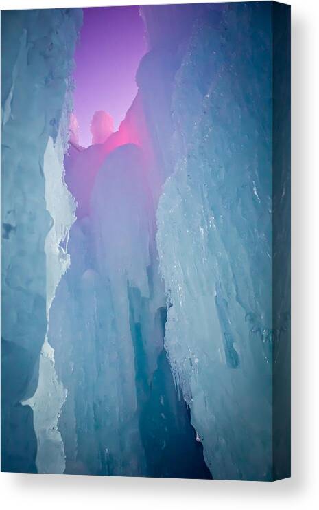 Ice Canvas Print featuring the photograph Ice Tower by Christie Kowalski