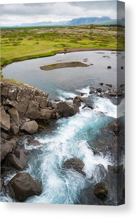 Iceland Canvas Print featuring the photograph Iceland Pingvellir National Park by Matthias Hauser